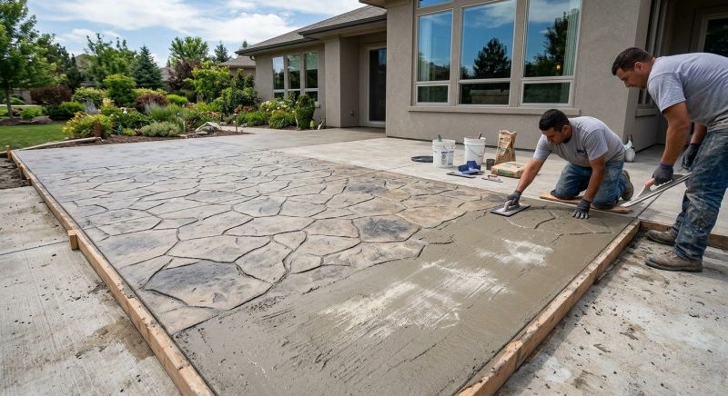 Stamped Overlay Installation in Fort Worth, TX