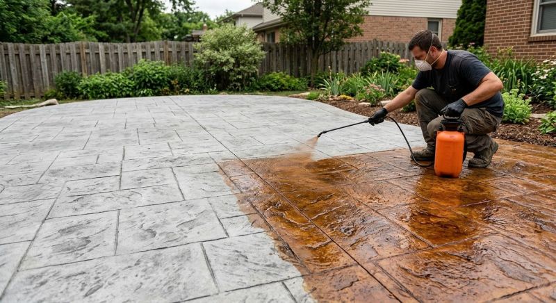 Cement Staining in Frisco, TX