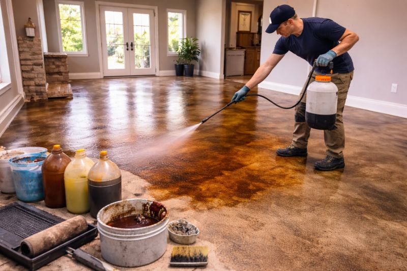Cement Staining in Dallas, TX