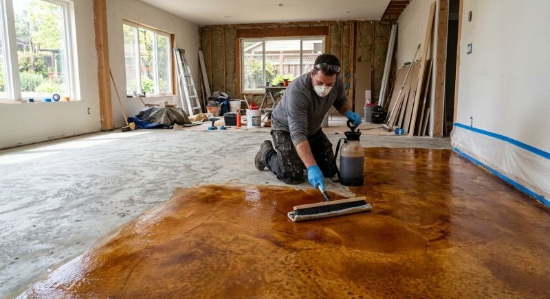 Concrete Floor Staining in Corpus Christi, TX