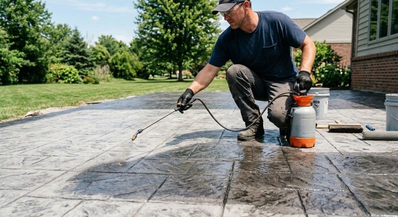 Concrete Floor Staining in Frisco, TX