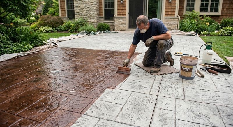 Concrete Staining Service in Dallas, TX