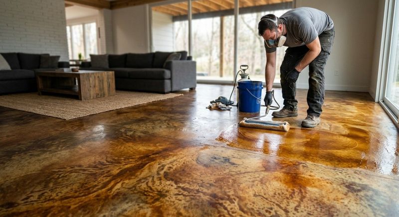 Concrete Staining Service in Frisco, TX