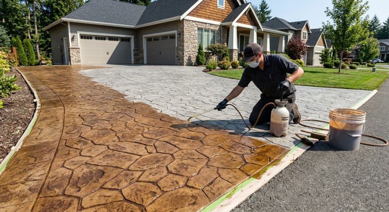Driveway Staining in Dallas, TX