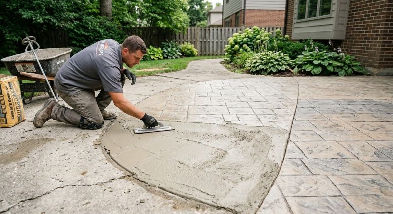 Stamped Concrete Replacement in Frisco, TX
